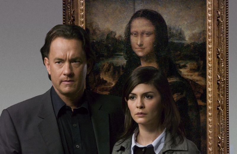 In der Bestseller-Verfilmung "The Da Vinci Code - Sakrileg" (2006) rätseln Tom Hanks und Audrey Tautou, welches Geheimnis die "Mona Lisa" verbirgt.