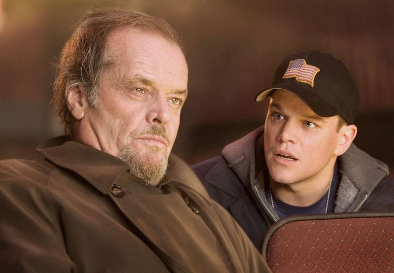 Frank Costello (Jack Nicholson, links) schleust Colin Sullivan (Matt Damon) bei der State Police ein, um an wichtige Informationen zu gelangen.