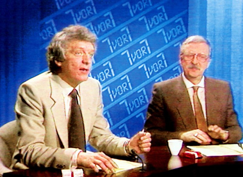 In der RTL-Nachrichtenshow "7 vor 7" moderierte Geert Müller-Gerbes (rechts) einst neben Hans Meiser.