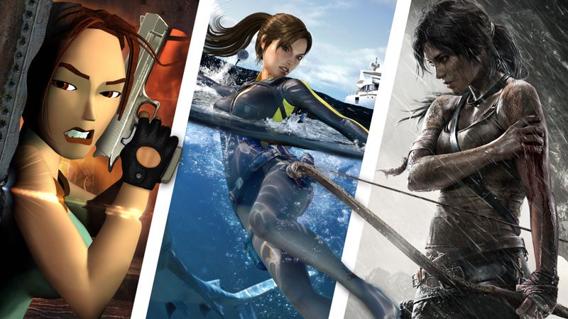 Lara Croft im Wandel der Zeiten