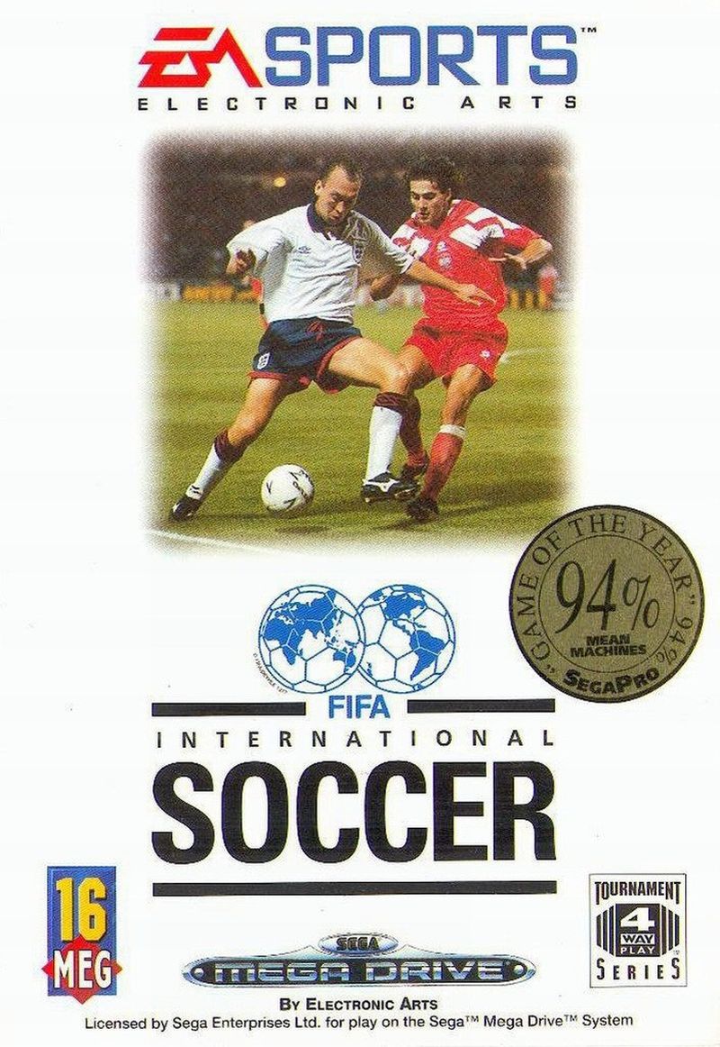 Alles auf Anfang: "FIFA International Soccer" erschien 1993 unter anderem für SNES und Sega Mega Drive. Bis zu vier Spieler konnten damals gleichzeitig spielen. Dafür gab es in den 48 Nationalmannschaften keinen einzigen echten Spieler. Alle Akteure waren frei erfunden.