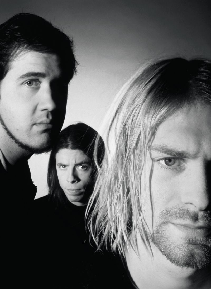 Ende 1991 veränderte sich im Leben der Mitglieder von Nirvana alles. "Nevermind" kam auf den Markt. Mit auf dem Album: "Smells Like Teen Spirit". Von links: Krist Novoselić, Dave Grohl und Kurt Cobain.