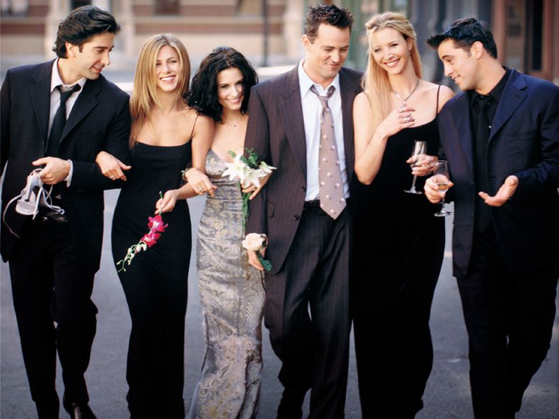 "Friends" war eine der erfolgreichsten Serien überhaupt. Um die sechs Stars der Sitcom (von links nach recht: David Schwimmer, Jennifer Aniston, Courteney Cox, Matthew Perry, Lisa Kudrow, Matt LeBlanc) zu halten, scheuten die Macher keine Kosten.