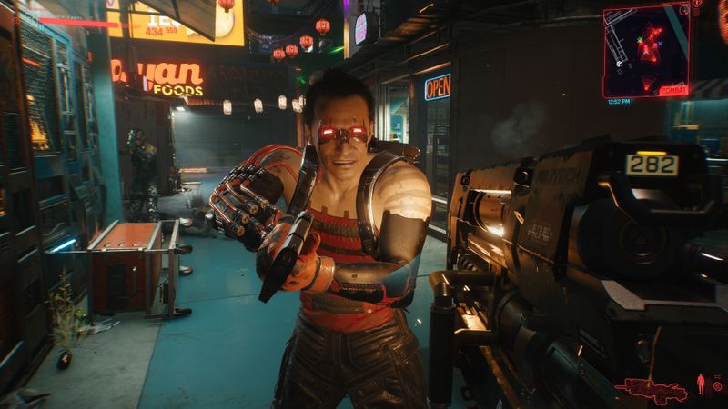 In den Kämpfen von "Cyberpunk 2077" lassen sich unterschiedlichste Waffen einsetzen - von Schießprügeln über smarte Projektile bis hin zu Klingen, die aus dem Körper fahren.