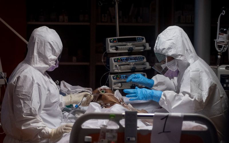 Die Corona-Pandemie sorgt im Frühjahr 2020 für eine Ausnahmesituation in den Kliniken, wie hier in Italien.