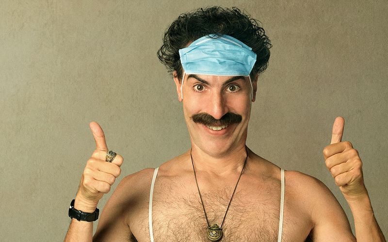 Der "Borat Anschluss Moviefilm" mit Sacha Baron Cohen in der Titelrolle wurde als bestes adaptiertes Drehbuch ausgezeichnet.