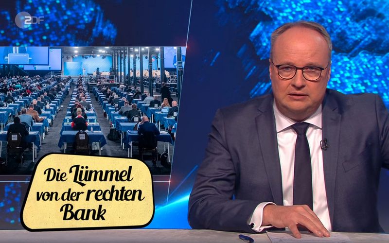 "Schreiorgie der Schulklasse aus der Hölle." Oliver Welke von der "heute-show" (ZDF) zum Parteitag der AfD mit 600 Deligierten in Kalkar. 