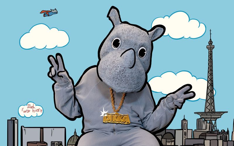 Das coolste Nashorn Deutschlands: Dikka hat gerade sein neues Album "Boah ist das krass" veröffentlicht.