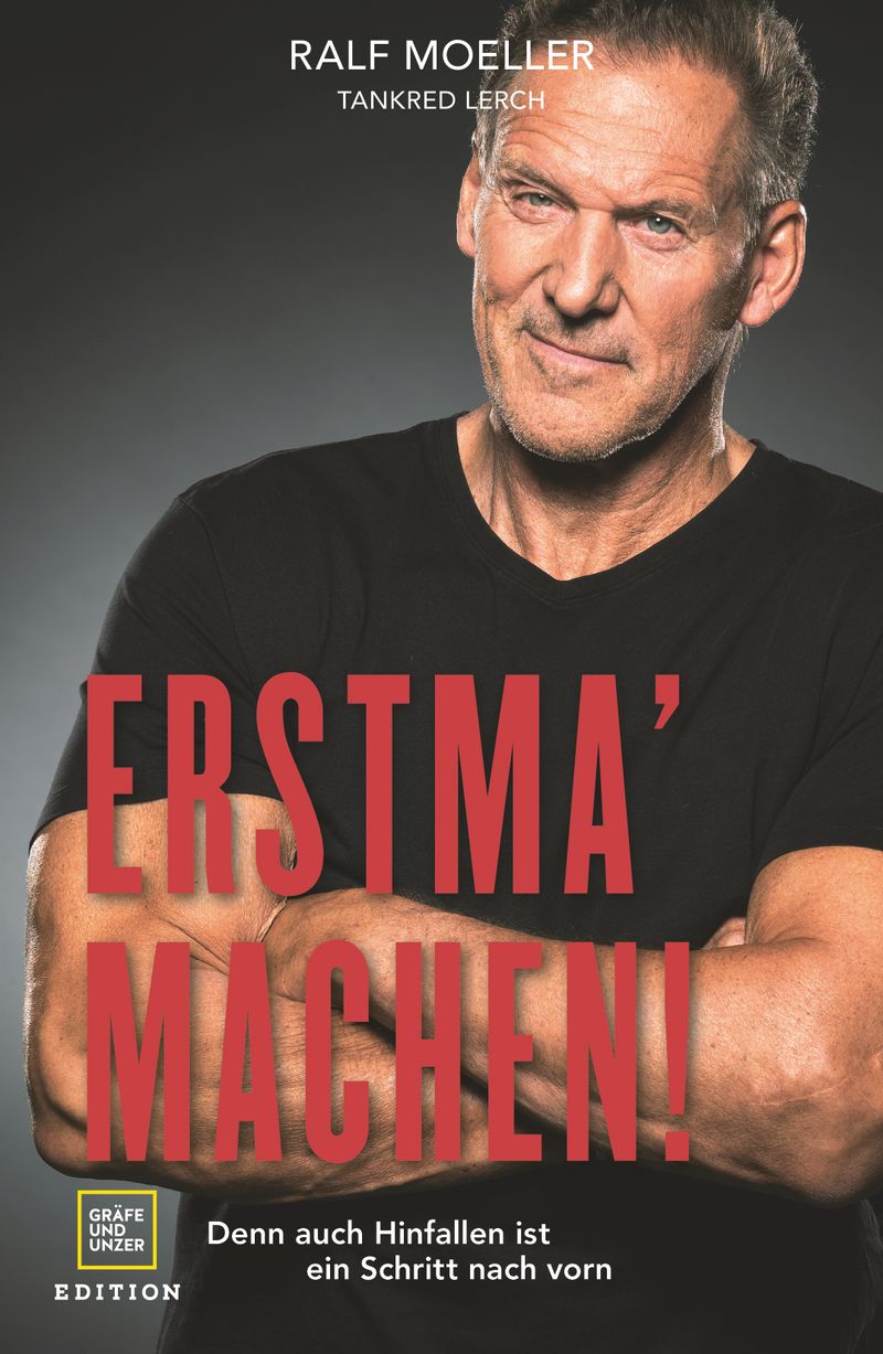 Vom Bademeister zum Mister Universum: Ralf Moeller zeigt in seinem Buch, wie man sich selbst treu bleibt und dennoch über sich hinauswachsen kann. "Erstma' machen! Denn auch Hinfallen ist ein Schritt nach vorn" (Gräfe und Unzer, 16,99 Euro) wurde vom bekannten Autor Tankred Lerch geschrieben, das 192-seitige Werk erschien am 2. März.