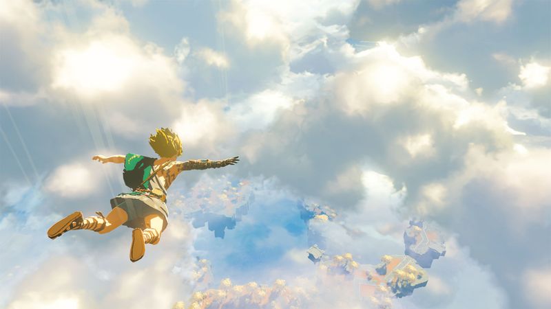 Für Link geht es in "The Legend of Zelda: Breath of the Wild 2" hoch hinaus.