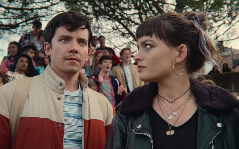 Ob Otis (Asa Butterfield) und Maeve (Emma Mackey) in der dritten Staffel von "Sex Education" endlich zueinanderfinden?