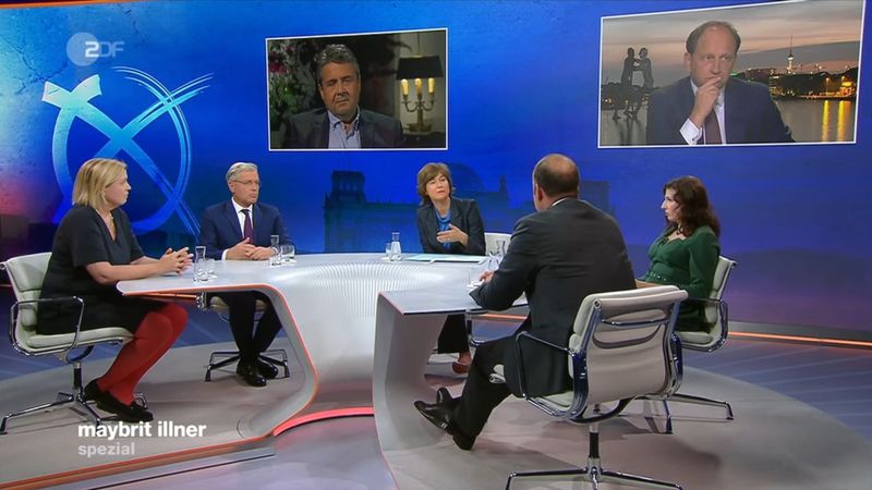 Maybrit Illner (Mitte) erörterte in einem "Spezial" zur Bundestagswahl die Koalitionsfrage. Die brachte manche hoffnungsfrohe Erkenntnis für Wahlverlierer Armin Laschet.