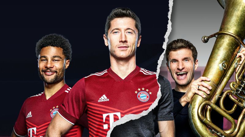 Die Kicker um Serge Gnabry (links), Robert Lewandowski (Mitte) und Thomas Müller stehen im Mittelpunkt der neuen Amazon-Doku-Serie "FC Bayern - Behind the Legend".