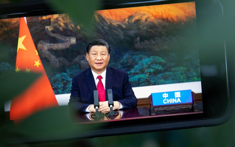 Xi Jinping in einer Videobotschaft an die Vereinten Nationen: Der chinesische Präsident könnte bis zu seinem Tod im Amt bleiben.