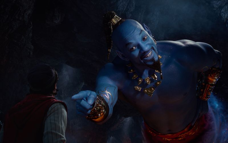 Will Smith gibt in "Aladdin" den blauen Dschinni.
