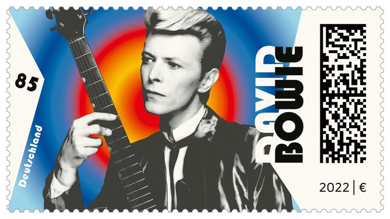85 Cent ist das gute Stück offiziell wert, doch schon bald könnte die David-Bowie-Briefmarke zum begehrten Sammlerstück werden.