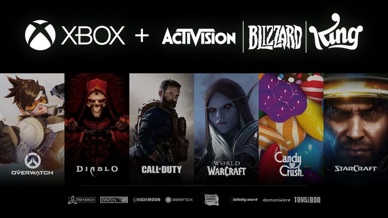 Zahlreiche prominente Games-Marken wandern nach dem Deal zu Microsoft, darunter "StarCraft", "Diablo" und "Call of Duty".