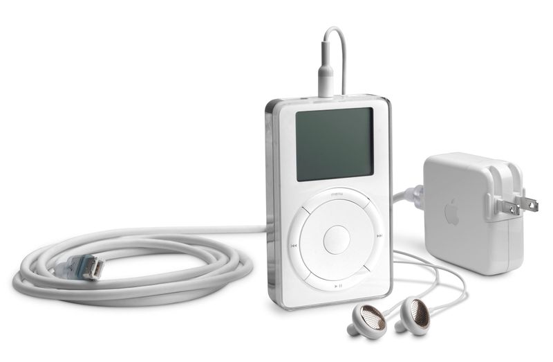 Erfolgreicher Musikplayer: So sah der erste iPod 2001 aus.