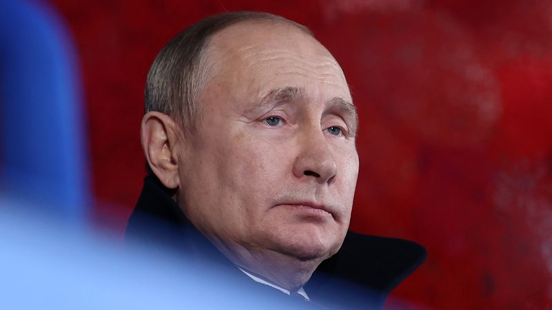Für Russlands Präsident Wladimir Putin, hier bei der Eröffnung der Olympischen Winterspiele in Peking 2022, ist Nawalny Staatsfeind.