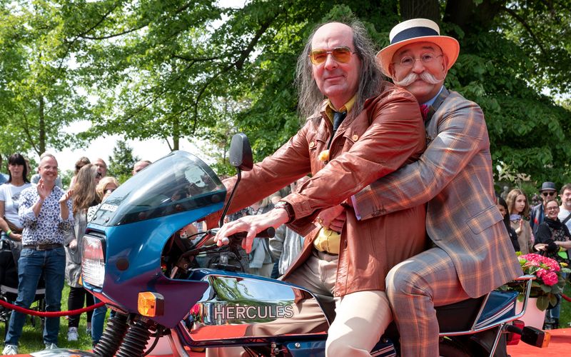 Horst Lichter (rechts) und Guildo Horn teilen eine große Leidenschaft: Motorräder.
