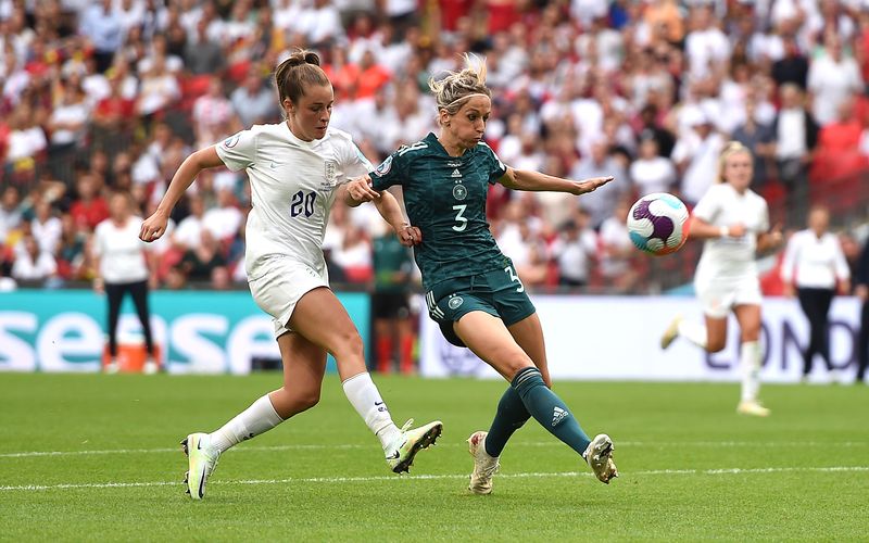 Das EM-Finale der Frauen im Londoner Wembley Stadion sorgte für Rekordeinschaltquoten.