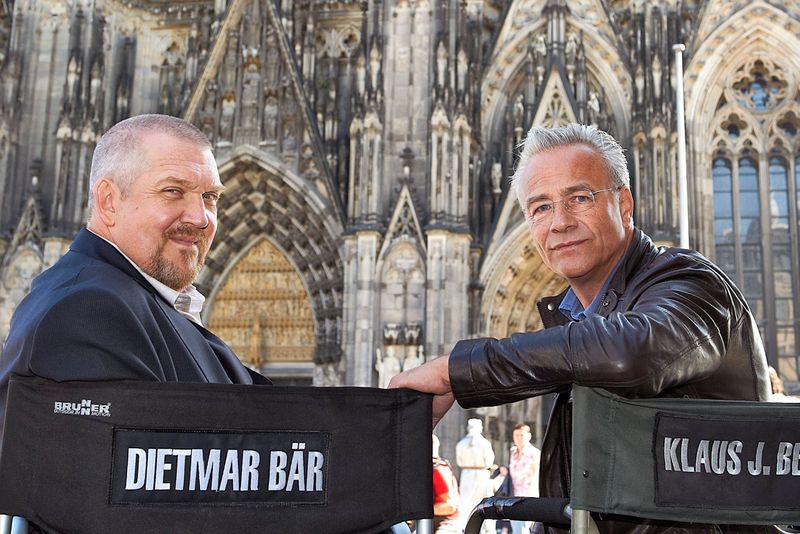 Drei Institutionen, die seit langer Zeit Köln repräsentieren: die "Tatort"-Kommissare Dietmar Bär (links) und Klaus J. Behrendt sowie ein gewisser Kölner Dom.
