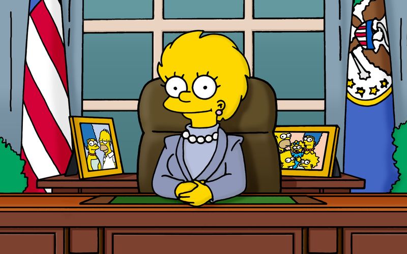 Bereits im Jahr 2000 sagten die "Simpsons" die Amtszeit von Donald Trump als Präsident voraus. In der Folge wurde Lisa als erste Präsidentin des Landes vereidigt.