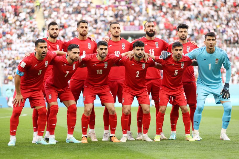 Die iranische Mannschaft schwieg bei der Nationalhymne.