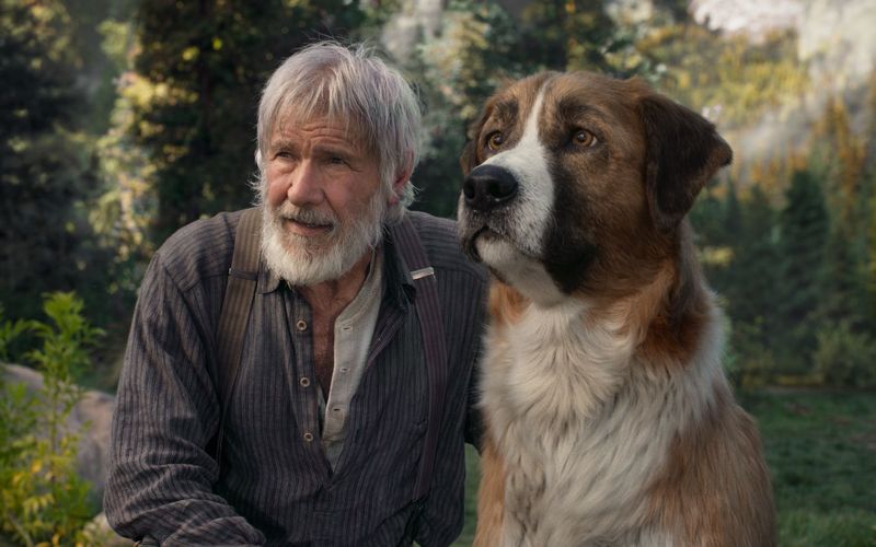 CGI-Hund Buck und John Thornton (Harrison Ford) sind ein Herz und eine Seele.