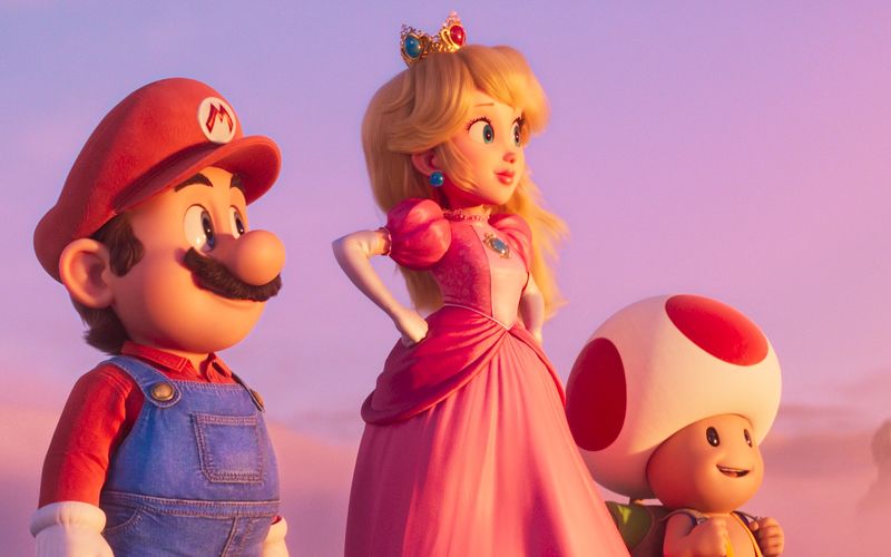 "Der Super Mario Bros. Film" kommt im April ins Kino. Der Cast sang dem Titelhelden ein Geburtstagsständchen.
