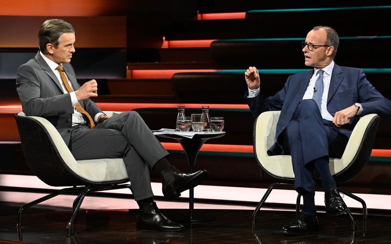 CDU-Chef Friedrich Merz (rechts) hatte mit seinem Auftritt bei Markus Lanz am Mittwoch breite Empörung ausgelöst - und viel Zuspruch aus den eigenen Reihen erhalten.