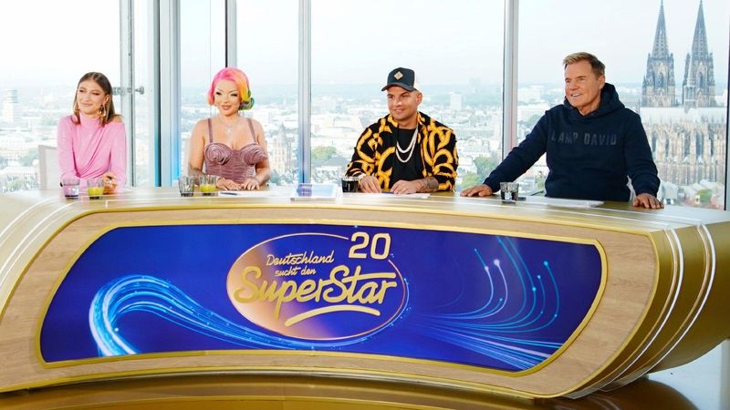 Die neue Jury von "Deutschland sucht den Superstar" (von links): Leony, Katja Krasavice, Pietro Lombardi und Dieter Bohlen.