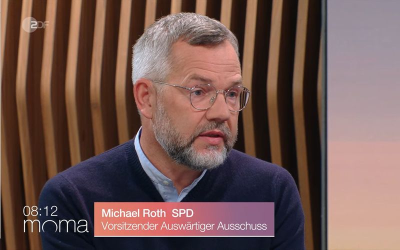 Michael Roth (SPD) gab im "ZDF-Morgenmagazin" seine Expertise zum Ukraine-Krieg ab.