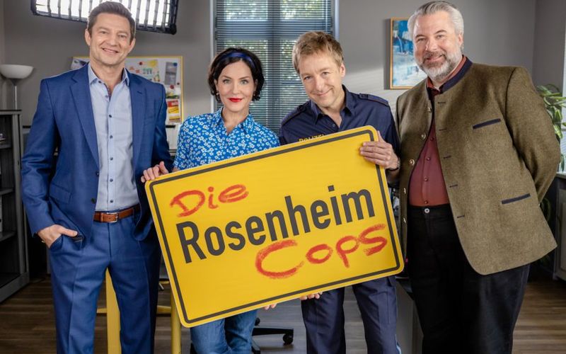 "Die Rosenheim-Cops" zählen zu den verlässlichsten Serien-Hits des ZDF, von links: Igor Jeftić, Marisa Burger, Max Müller und Dieter Fischer.