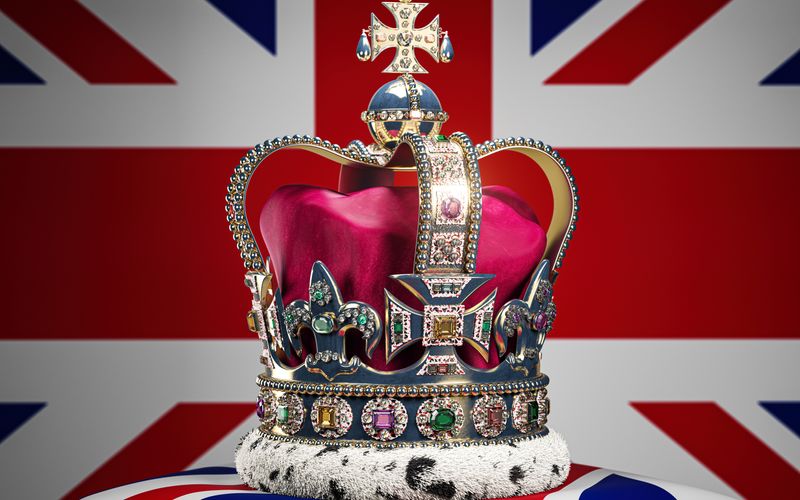 Marlene Lufen berichtet für SAT.1 live aus London unter dem Motto "SAT.1. Das ist die Krönung!"