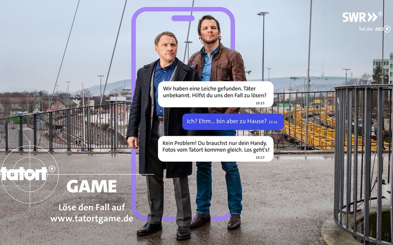 Zum "Tatort: Die Nach der Kommissare" mit Thorsten Lannert (Richy Müller, links) und Sebastian Bootz (Felix Klare) startet der SWR ein online "Tatort-Game".