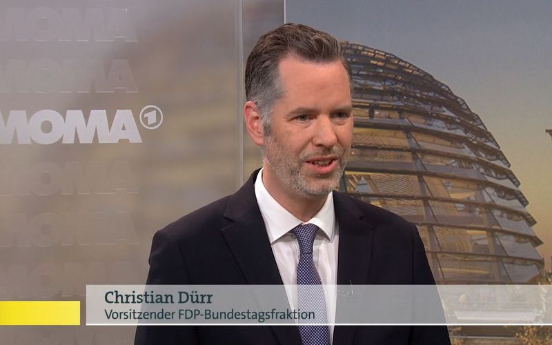 "Wir brauchen am Ende ein Gesetz, wo die Heizung zum Haus passt, und nicht umgekehrt", sagte Christian Dürr, Vorsitzender der FDP-Bundestagsfraktion am Dienstag im "ARD-Morgenmagazin".