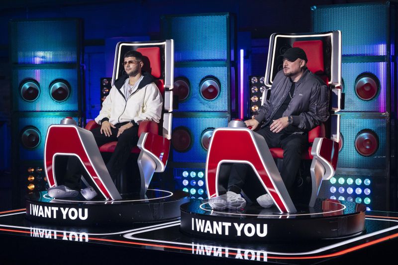 Dardan (25, links) ist ein Überflieger in der Rap-Szene. Kool Savas (48) hingegen ist eine "Rap-Legende", wie es sein neuer "The Voice Rap by CUPRA"-Coach-Kollege bezeichnet.