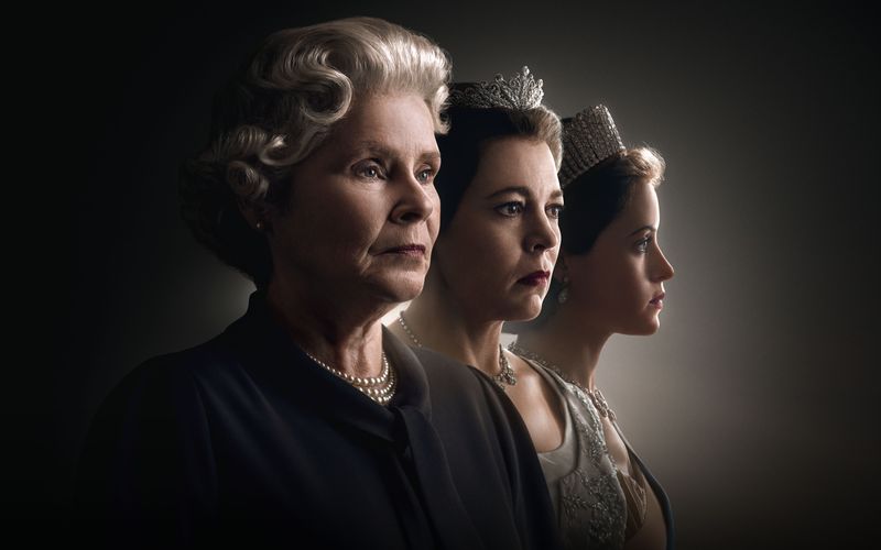 Drei Frauen verkörperten über sechs Staffeln die 2022 verstorbene britische Monarchin Elizabeth II., von links: Imelda Staunton wird als Queen die Serie "The Crown" beenden. Werden auch ihre jüngeren Versionen (Olivia Colman und Claire Foy) für einen Gastauftritt in Rückblenden zurückkehren?
