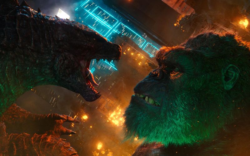 Die Riesen-Echse gegen den gigantischen Gorilla: In "Godzilla vs. Kong" machen es sich die berühmten Kino-Titanen nicht leicht.