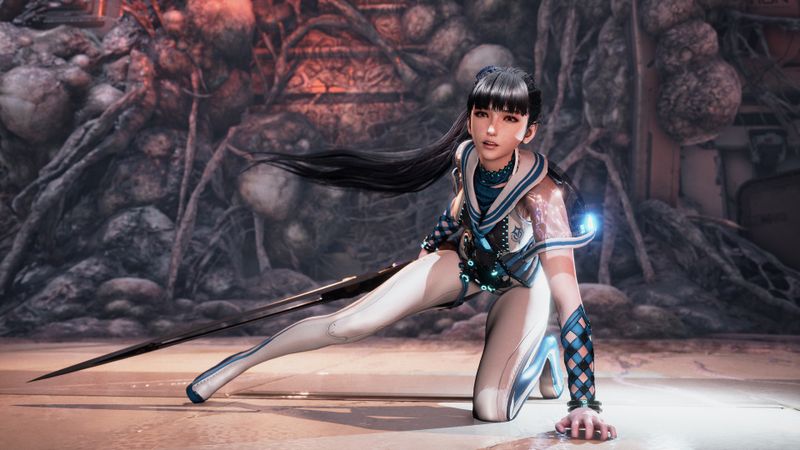 Eve aus "Stellar Blade" kämpft sich in knappen Kostümen durch SciFi-Kulissen. Der Exklusivtitel erscheint für PlayStation 5.