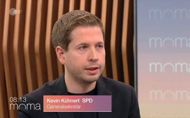 Im ZDF-"Morgenmagazin" stellte Kevin Kühnert klar: "Wenn das Ziel am Ende ist, den Leuten einfach pauschal das Renteneintrittsalter hochzusetzen - dann nicht mit uns."