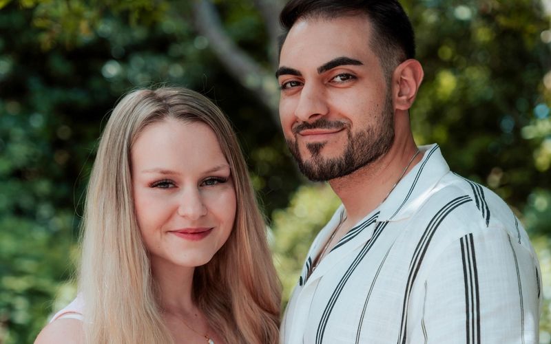 Damals noch schwer verliebt: Sarah-Jane Wollny und Tinush Nasri bei "Temptation Island VIP".
