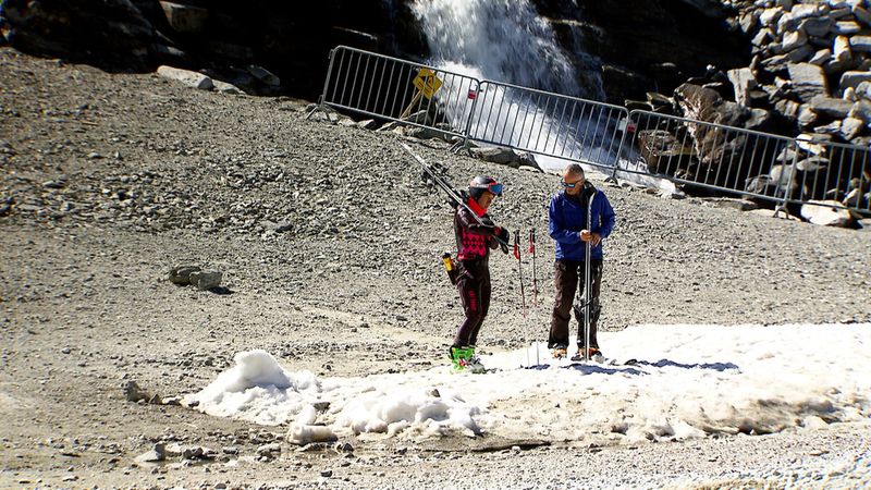 Steigende Temperaturen lassen auch die hoch gelegenen Gletscher schmelzen. 