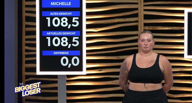 Böse Überraschung: Die Coaches riefen früher als sonst auf die Waage. Bei Michelle mit schockierendem Ergebnis. Sie konnte kein einziges Gramm abnehmen.