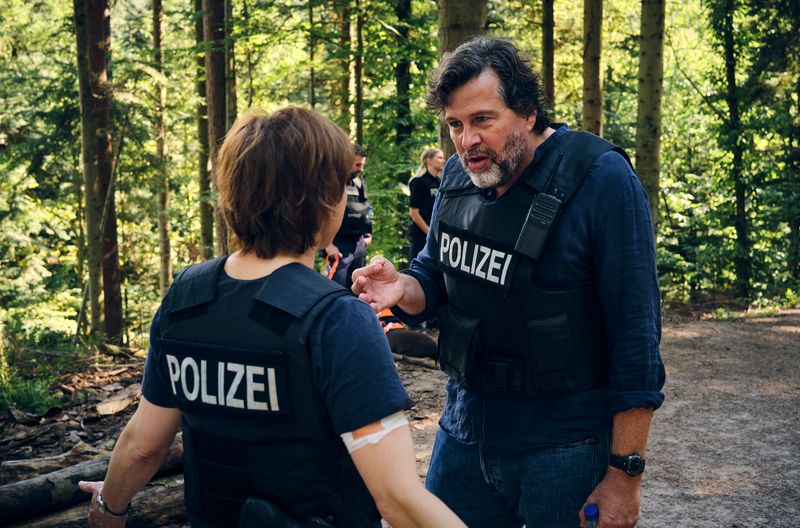 Ist es nur die Hitze? Franziska Tobler (Eva Löbau) und Friedemann Berg (Hans-Jochen Wagner) haben eine Auseinandersetzung.