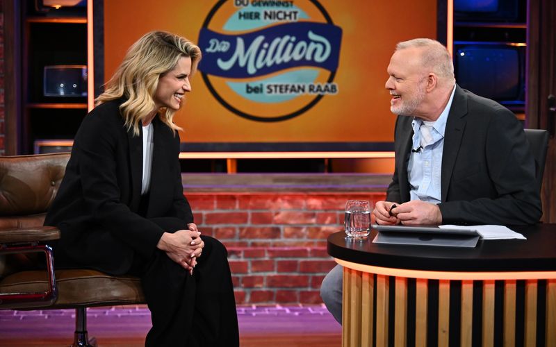 Michelle Hunziker und Stefan Raab rührten fleißig die ESC-Werbetrommel.