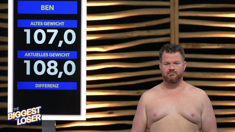 Ach, du dickes Ding! Ben, bisher die "Abspeck-Machine", hat bei "The Biggest Loser" zuletzt ein Kilogramm zugenommen!