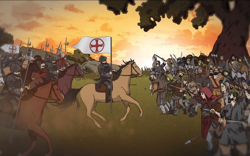 Animationen stellen die Ereignisse von vor 500 Jahren nach. 