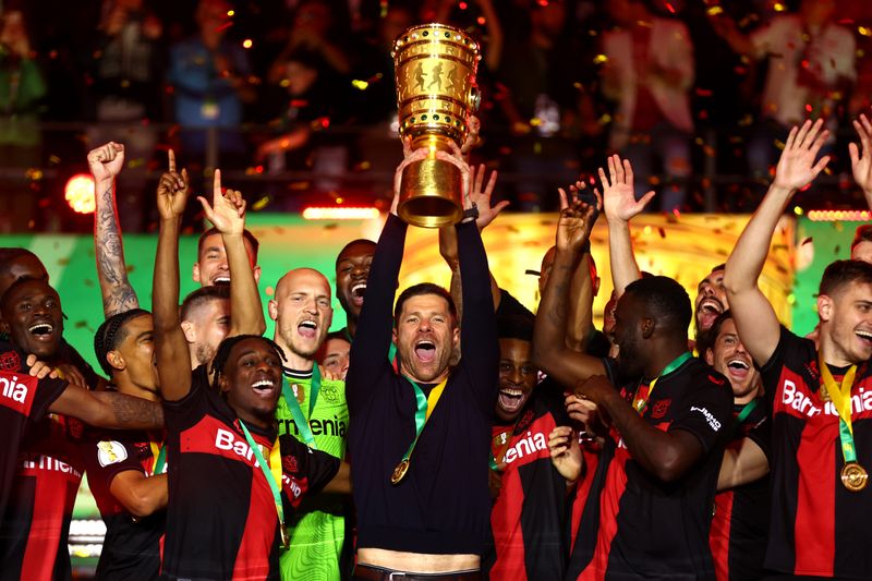 2024 gewann Bayer Leverkusen unter Trainer Xabi Alonso den DFB-Pokal.